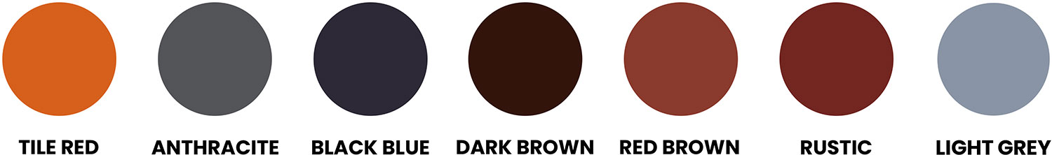 RENOTEC roof coating colour options